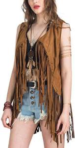 Woodstock style fringe vest